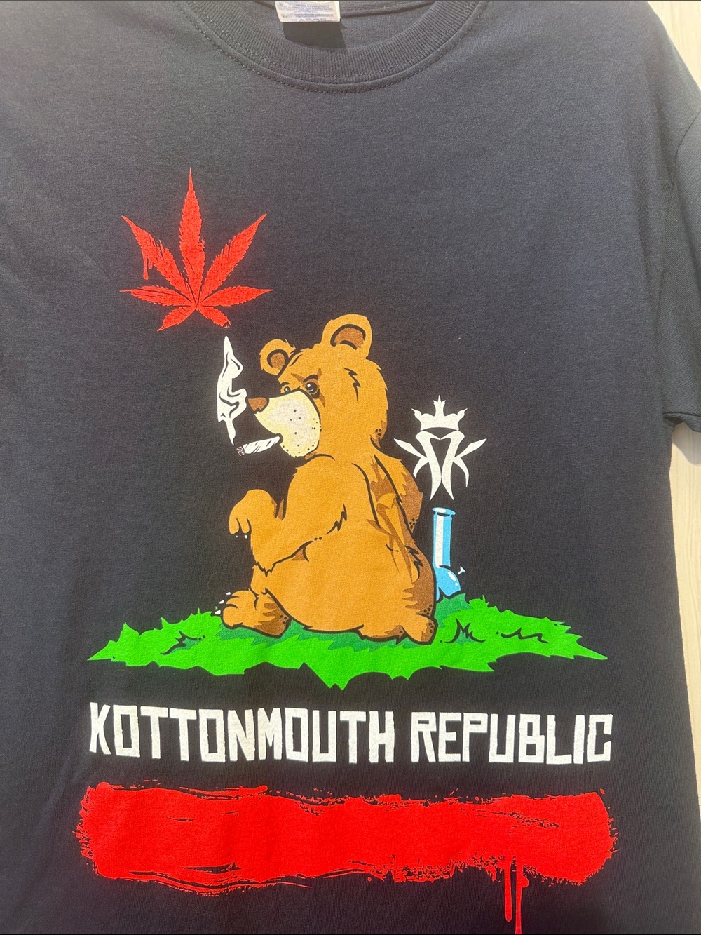Kottonmouth Kings Black Short-Sleeve Graphic Tee - Bear Design
